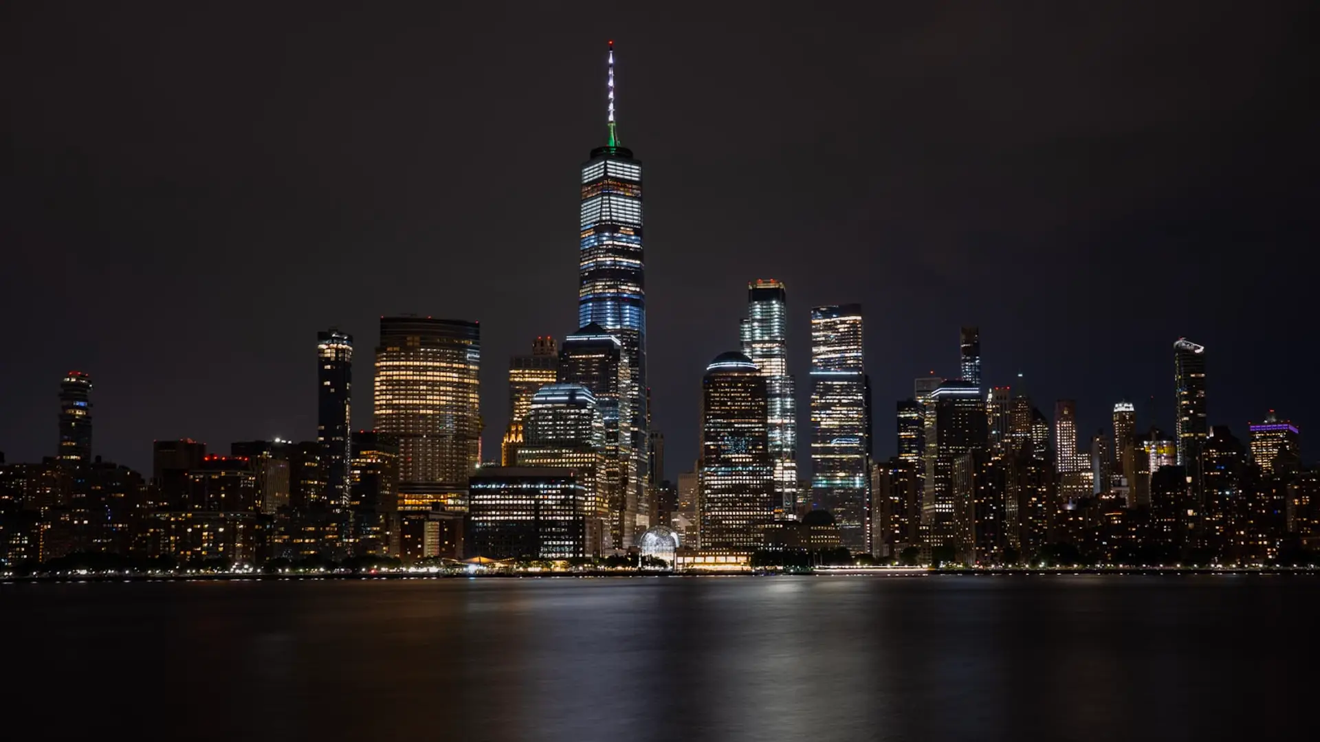 Skyline de Nueva York de noche